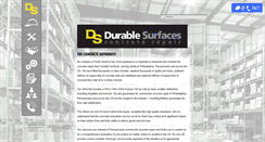 Desktop Screenshot of durablesurfaces.com